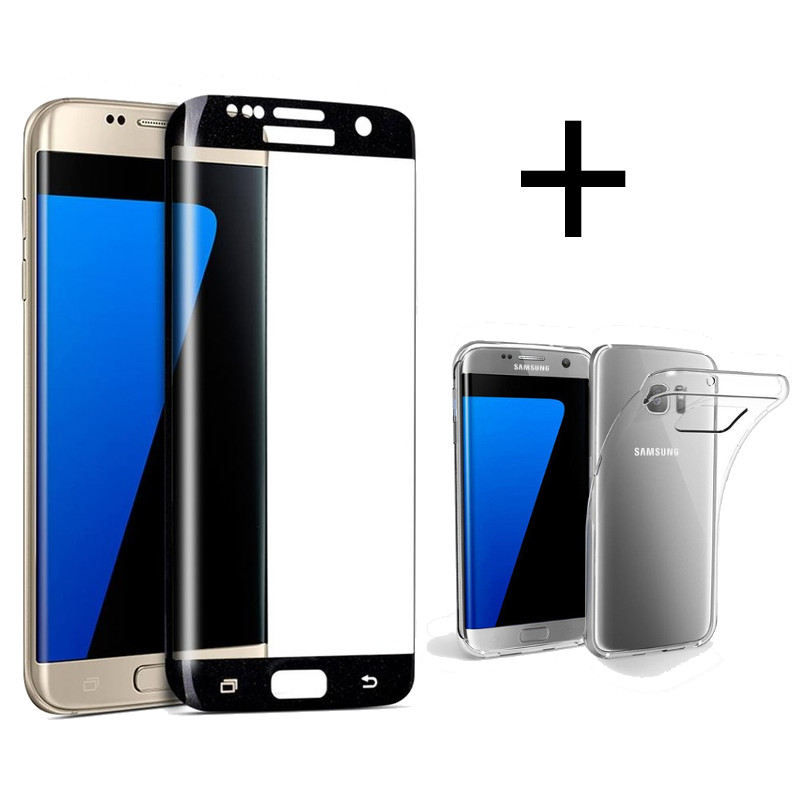 

Bakeey ™ 3D Curved Edge с закаленным стеклом с прозрачным TPU Чехол для Samsung Galaxy S7 Edge