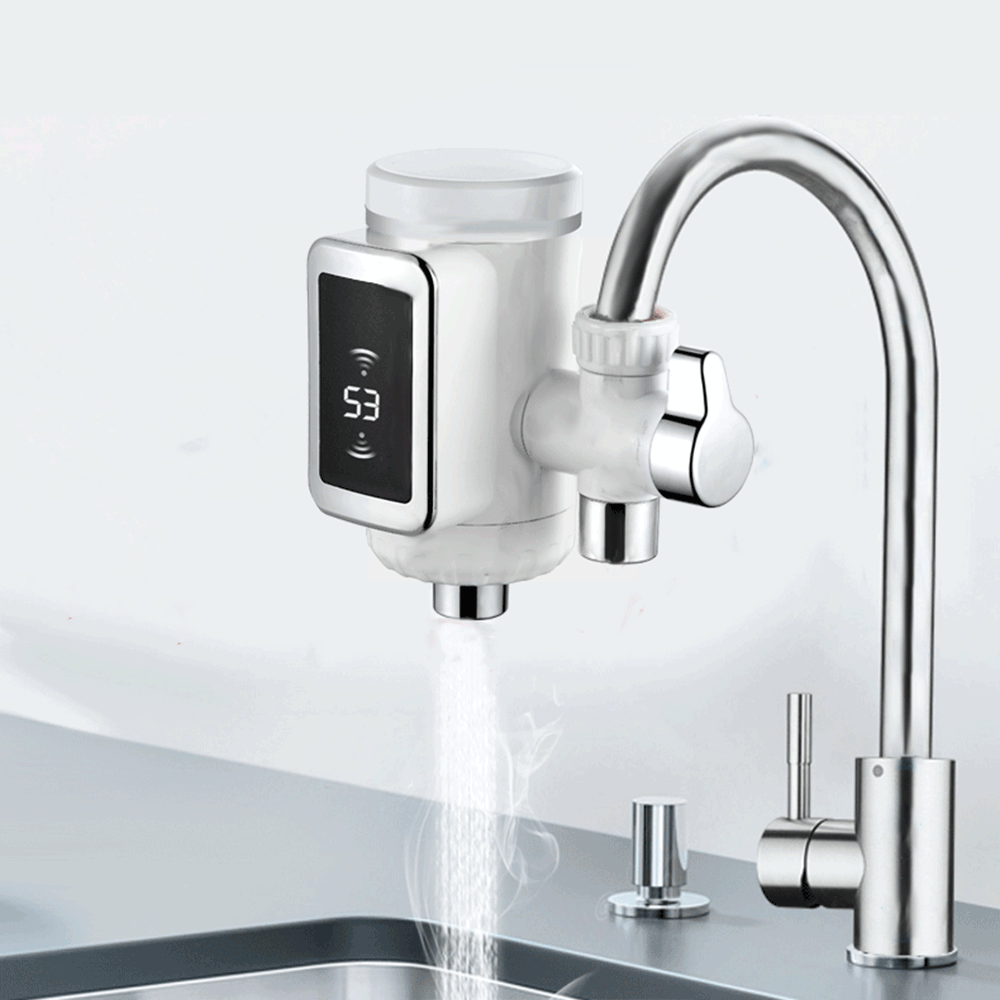 

KCASA WF-009 3000W Kitchen Water Faucet 3 Sec LED Electric Water Heating Machine Rotatable Hot / Cool Water Tap With Temp Display