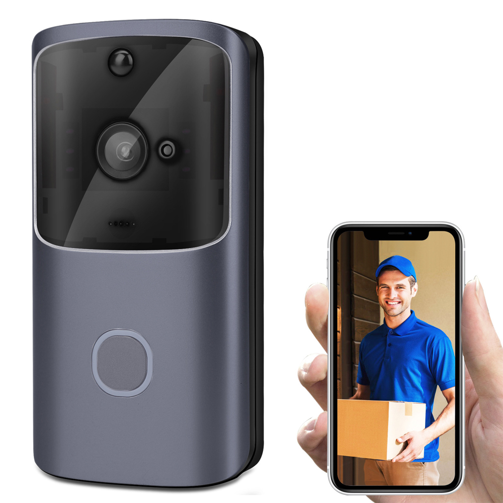 

Беспроводной Wi-Fi Смартфон Дистанционный Видео камера Дверной звонок 2-стороннее аудио Домашняя безопасность