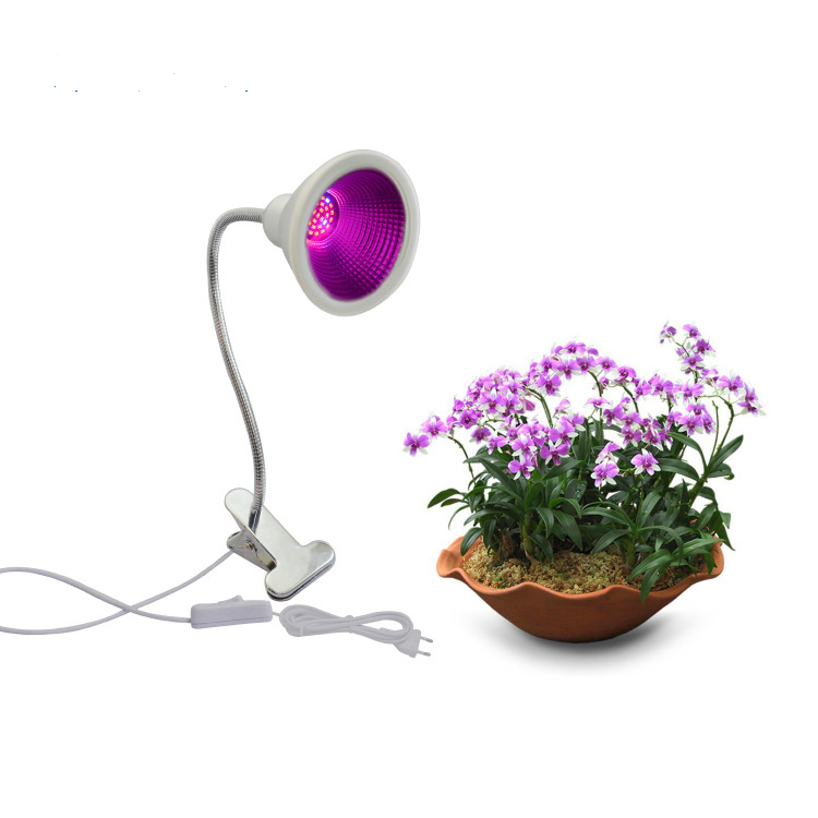 

12W Garden Greenhouse Full Spectrum LED Grow Light Single-head Clamp Plants Growth Lamp Flexible Gooseneck Desk Light