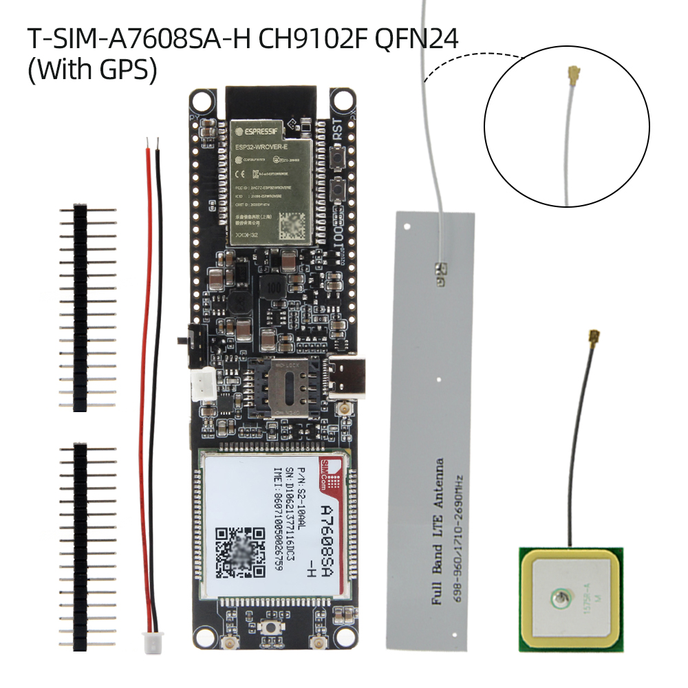 Find LILYGO T A7608SA H T A7608E H ESP32 SIM LTE Network GPS Antenna ESP32 WROVER E Wireless Module WiFi Bluetooth Development Board for Sale on Gipsybee.com with cryptocurrencies