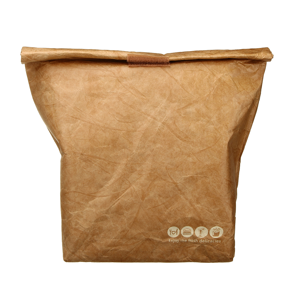 

6L Крафт-бумага Обед для пикника Сумка Многоразовый изолированный термоохладитель Сумка Контейнер для пищевых продуктов