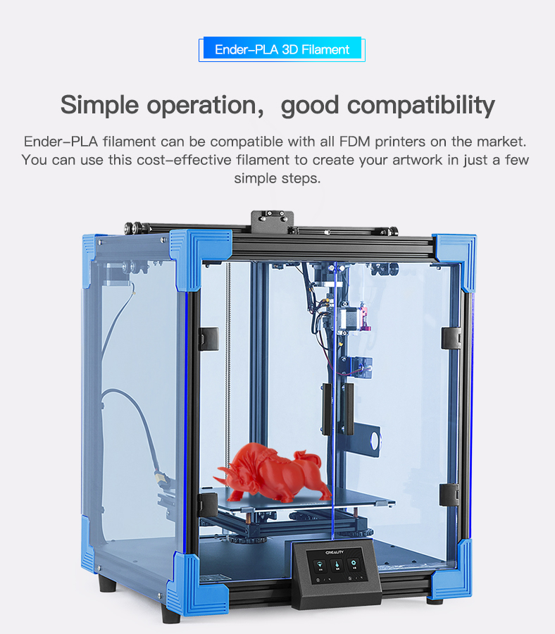 Creality 3D® Ender-PLA Filament 1.75mm 1KG/Roll 3D Printer Filament for 3D Printer Part 7