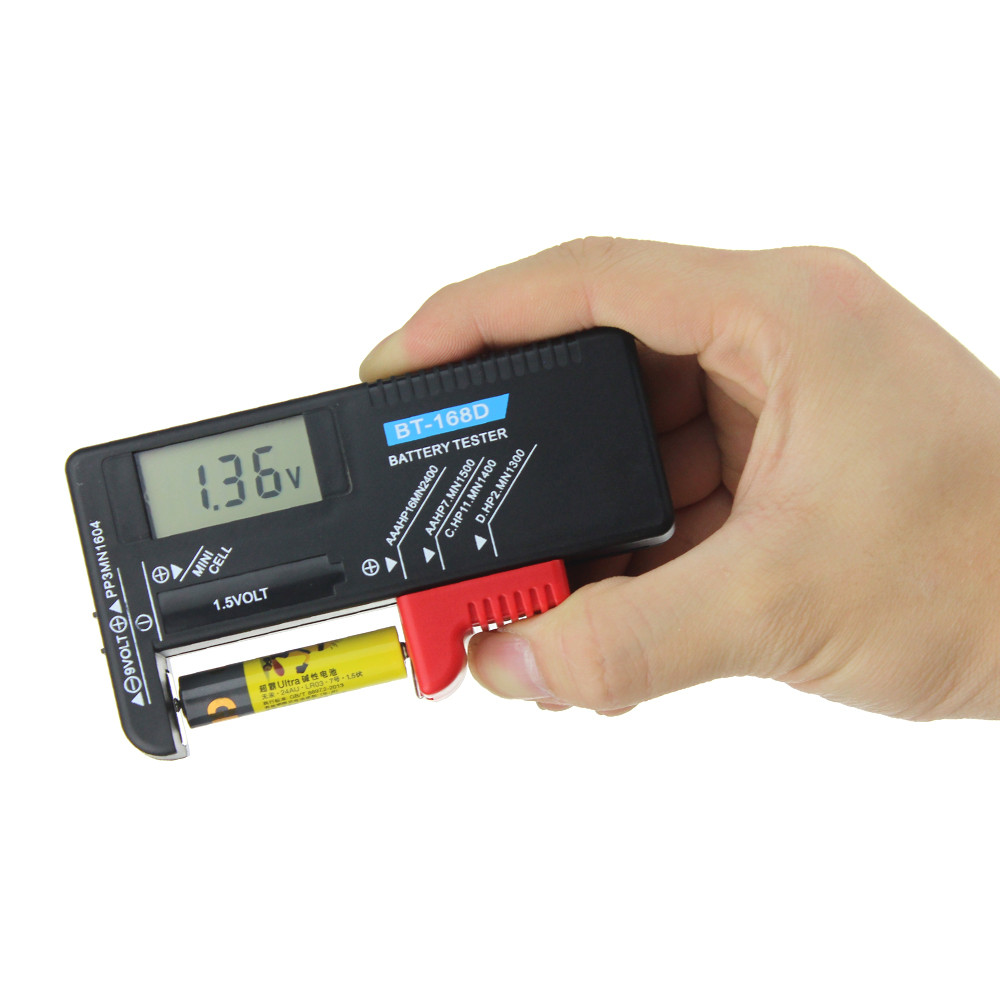 

ANENG BT-168D Digital Universal Battery Checker Volt Checker For 9V 1.5V And AA AAA Cell Batteries LCD Display Battery Tester Measuring Tools