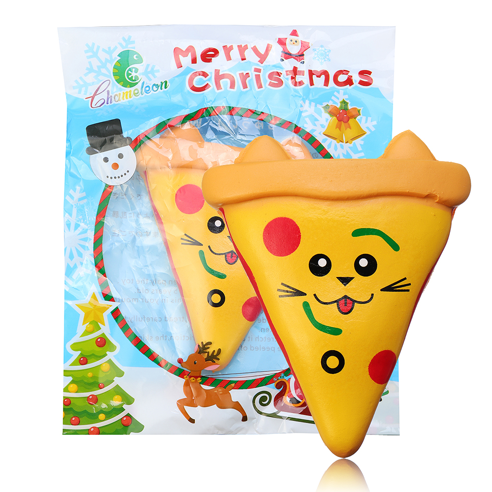 

Chameleon Squishy S'more Pizza 12.4*10.3*3cm Snack Slow Rising Toy With Packing