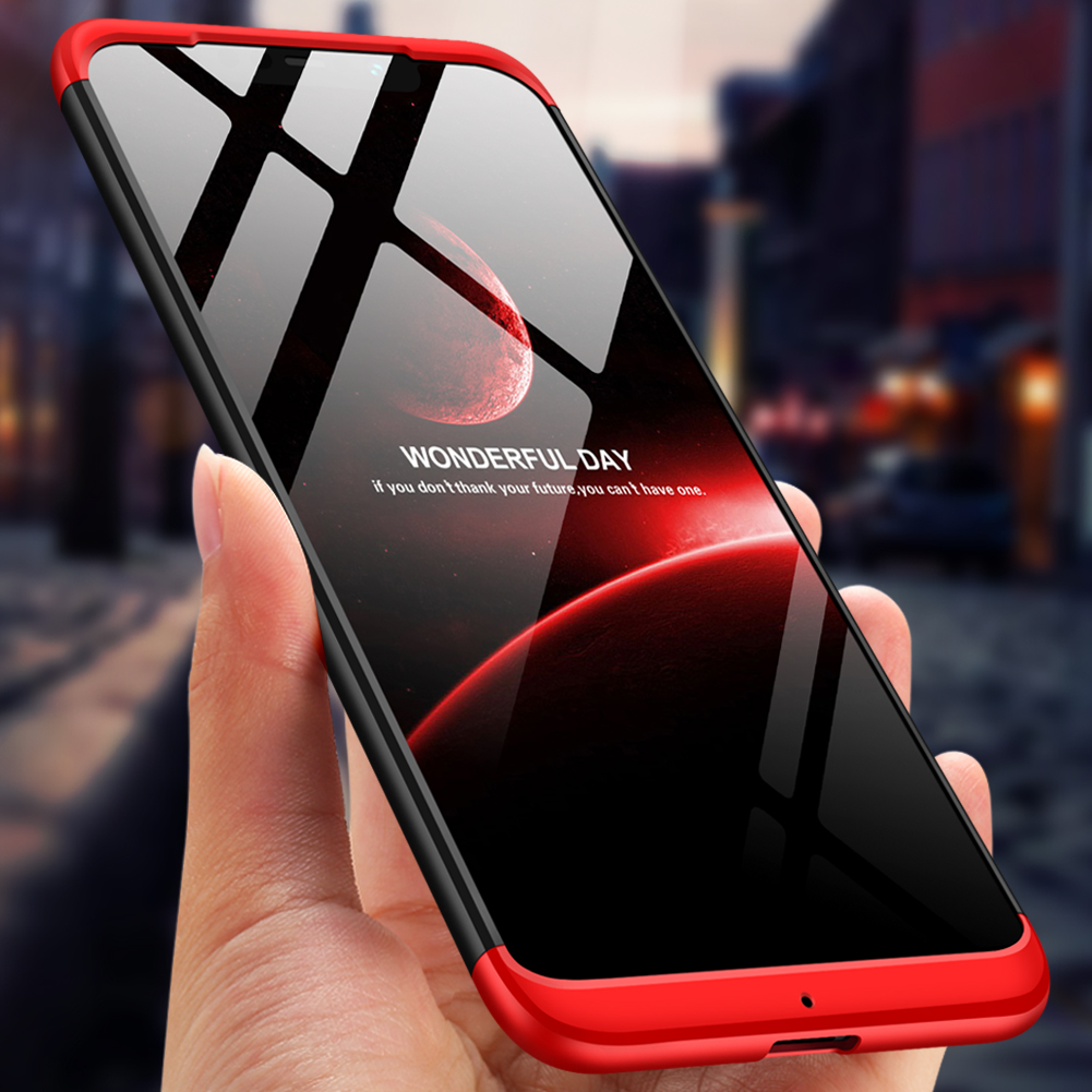

Bakeey™ 3 in 1 Double Dip 360° Full Hard PC Protective Case For Xiaomi Pocophone F1