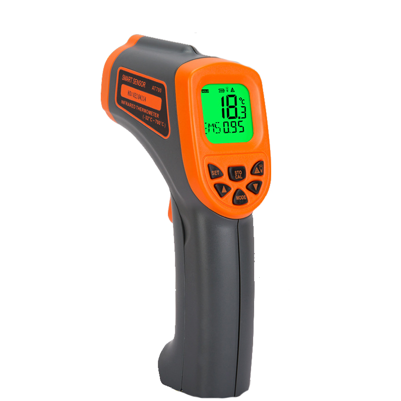 

Цифровой инфракрасный Термометр -32 ~ 600 C Бесконтактный лазер IR Приборы для измерения температуры Коэффициент излучения