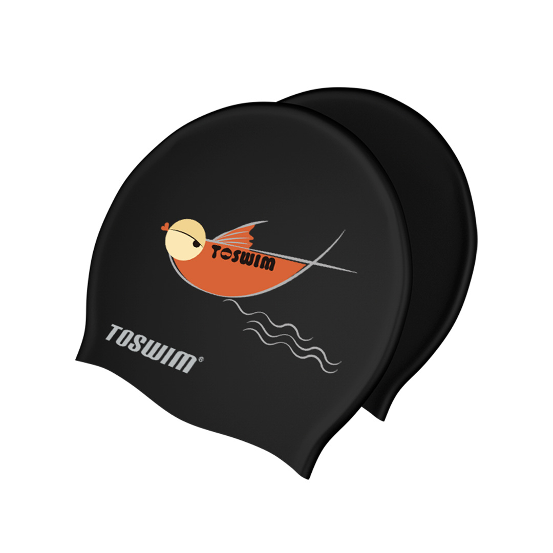 

TOSWIM Soft Силиконовый Шапочка для плавания Водонепроницаемы Спортивное быстросохнущее защитное снаряжение для плавания