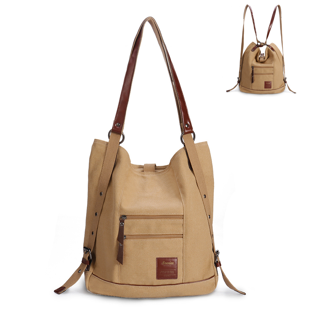 

Brenice Women Multi-carry Casual Canvas Handbag