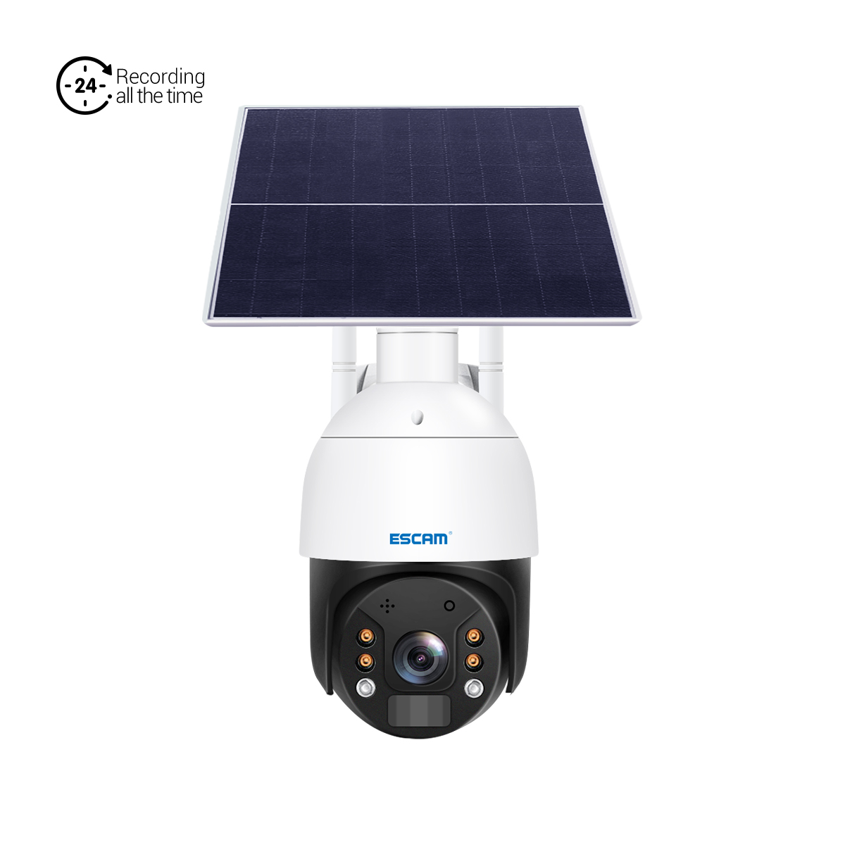 Find ESCAM QF624 HD 1080P WiFi Solar Panel PT IP Camera Cloud Storage Battery Solar Powered Pan/Tilt Monitoring Waterproof IP66 for Sale on Gipsybee.com with cryptocurrencies