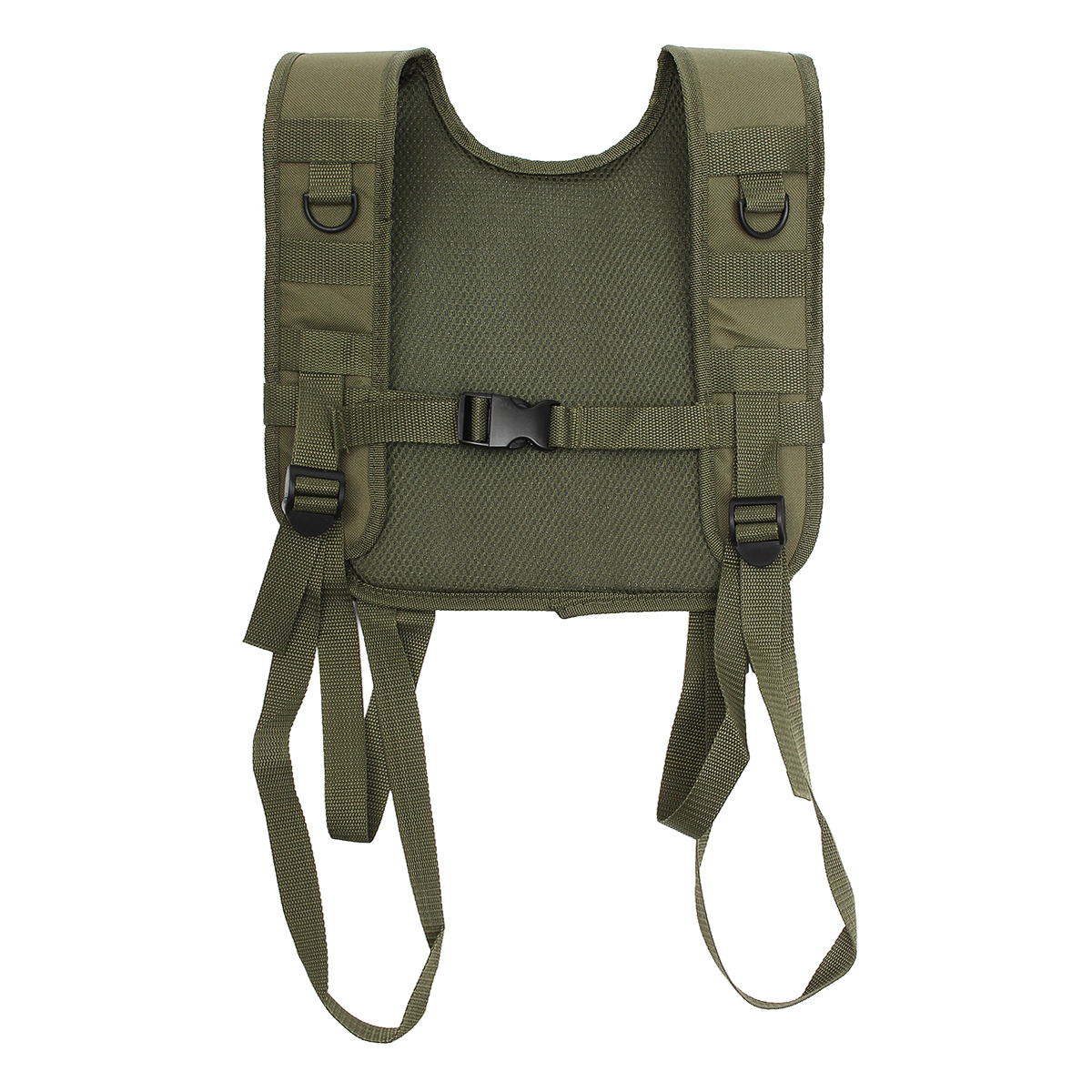 

Military Tactical Adjustable H-Harness Suspenders Tactical Vest for Shoulder Battle Belt Green