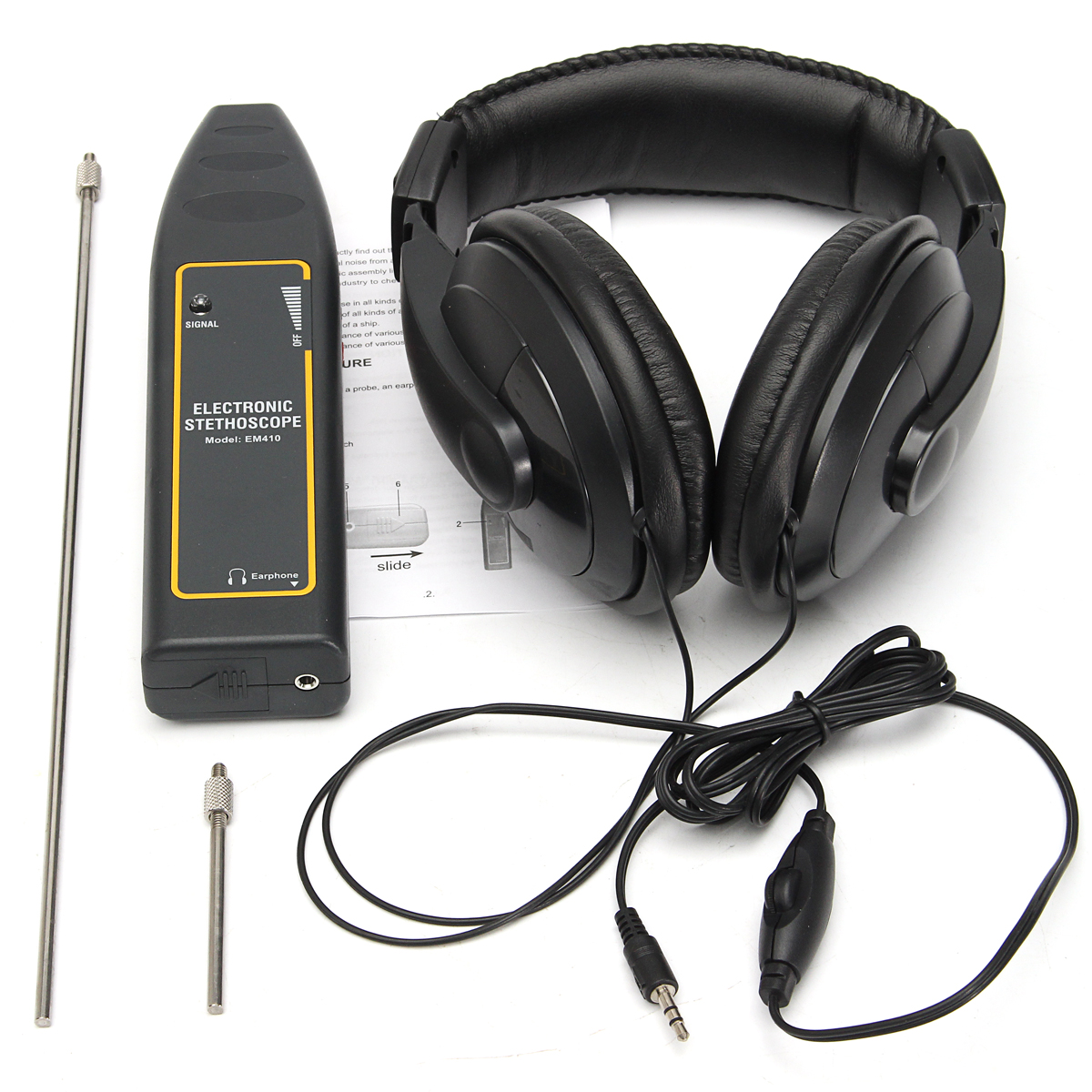 

Electronic Stethoscope Earphone Leak Detector Water Pipe Detection Equipment Kit