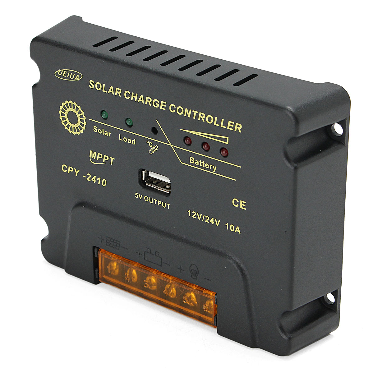 

CPY-2410 12V/24V 10A USB MPPT Solar Panel Battery Charge Controller