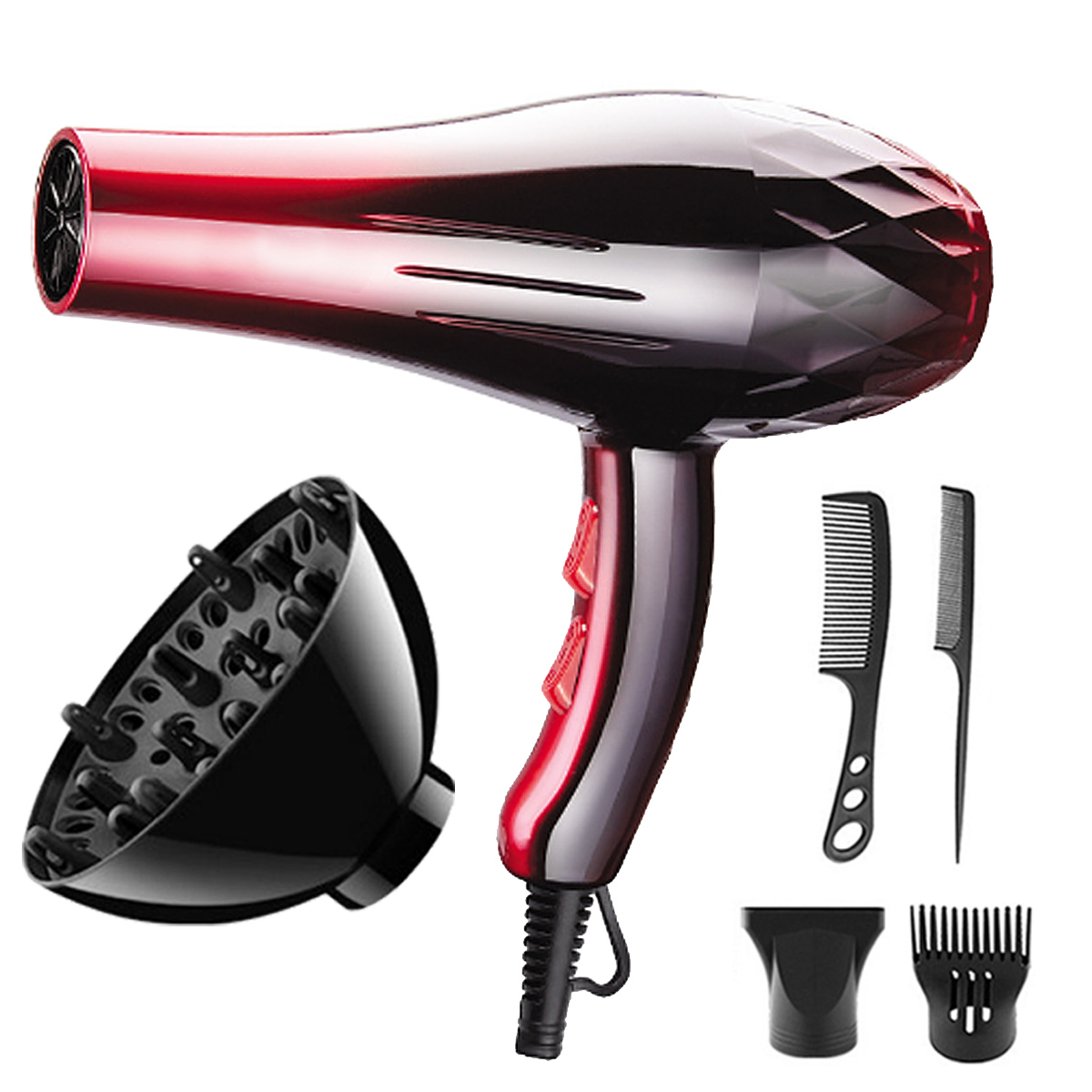 

220V 2200W Electric Hair Dryer Heat Blower Beauty Constant-Temp Hair Protection