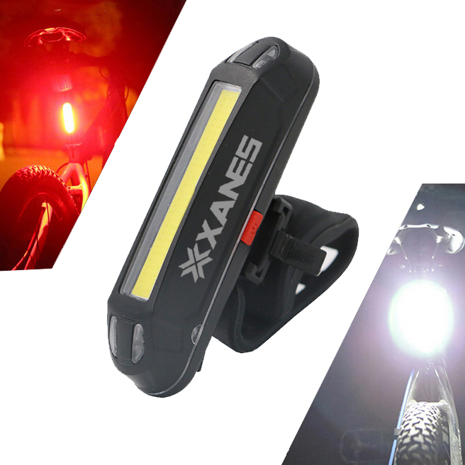 XANES 2 в 1 500LM велосипедный USB аккумуляторный LED Задний фонарь переднего фонаря велосипеда Ультралегкий Предупреждающий свет ночью