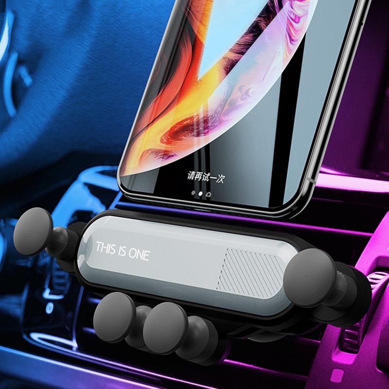 

Bakeey Air Vent Gravity Linkage Automatic Lock Car Mount Car Phone Holder For 4.0-6.5 Inch Smart Phone iPhone XS Max Samsung Xiaomi