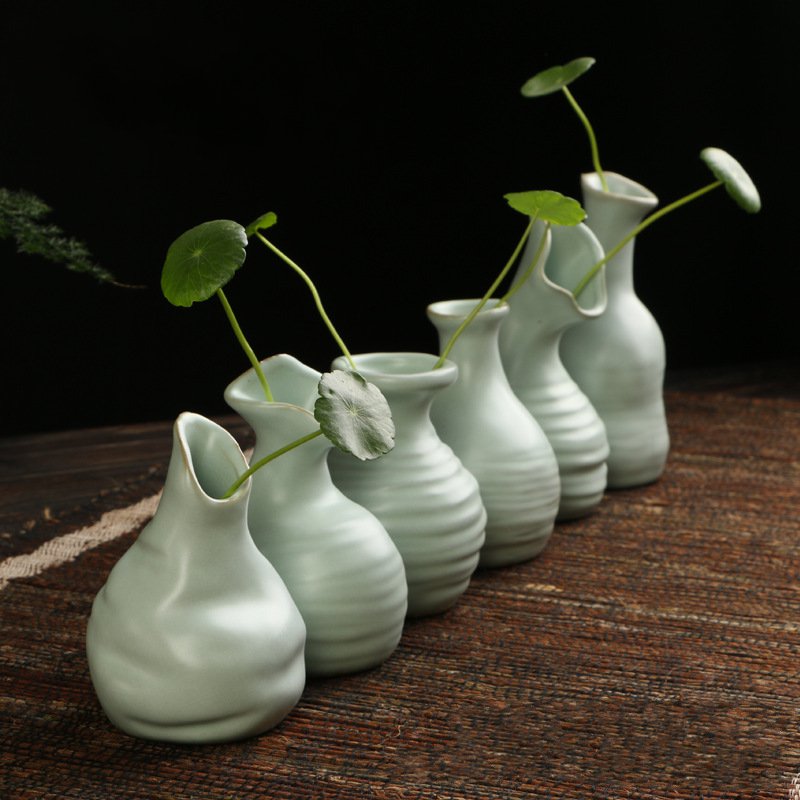 

6 узоры керамические вазы орнамент ручной работы цветок расположение гончарные фламбе застекленная декор зеленый
