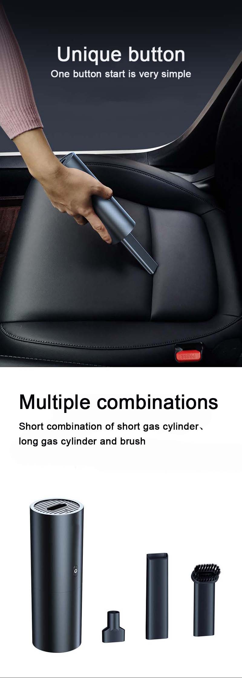 LyRay Mini Portable Cordless Vacuum Cleaner for Home and Car, 5300Pa, USB Charging, Handheld Portable and Small 14