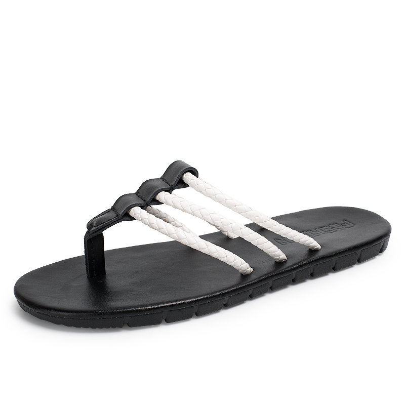 

Men Summer Casual Slippers Lazy Beach Flip-flops Flat Light Weight Slip On Cooler Pinch Feet Shoes