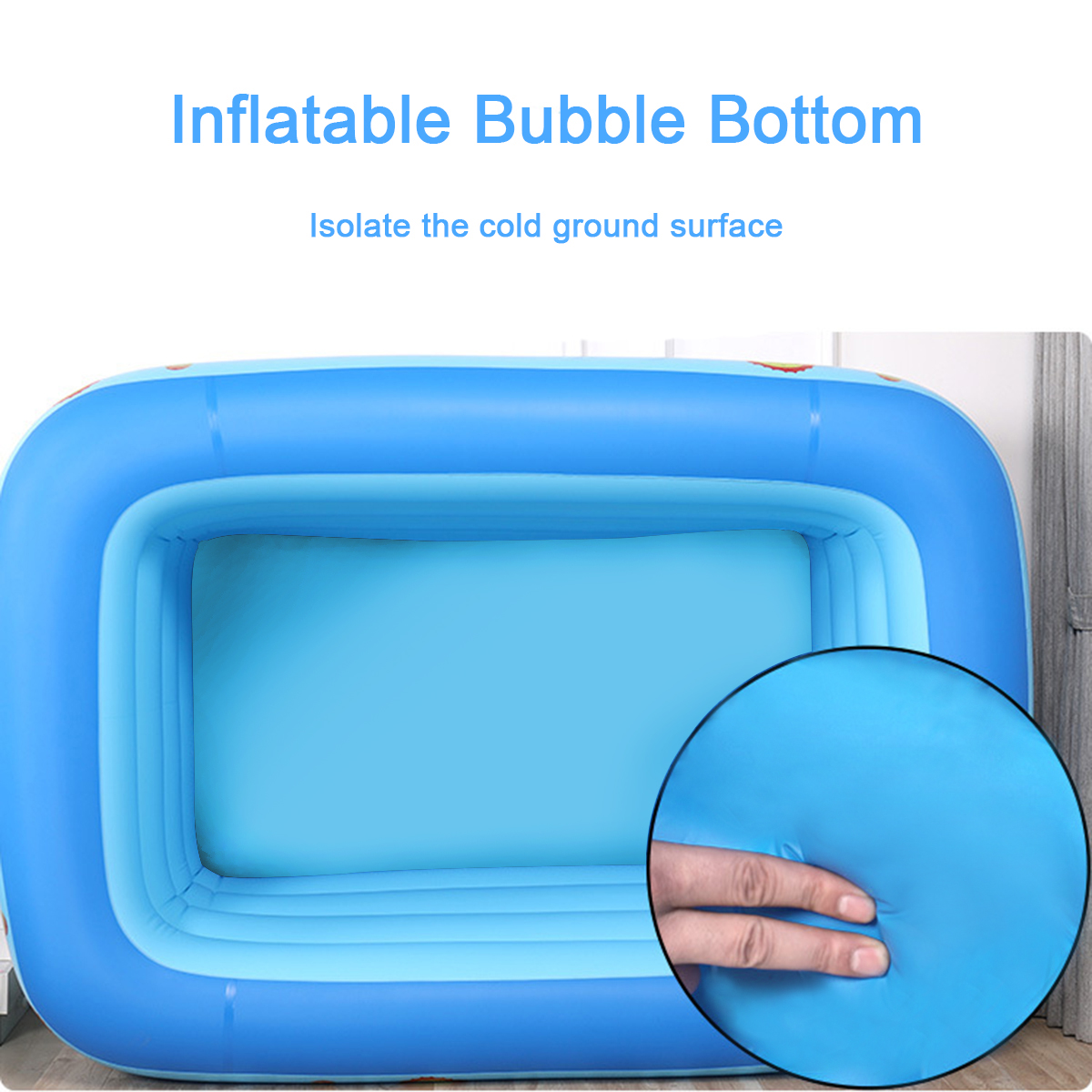 1.5/2.1/3.05M 3 Layers Portable Inflatable Swimming Pool Adults Kids Bath Bathtub Foldable Outdoor Indoor Bathroom SPA 52
