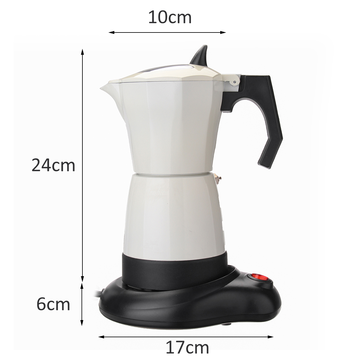 6 Cups Electric Tea Coffee Maker Pot Espresso Machine Mocha Home Office 480W Coffee Machine 22