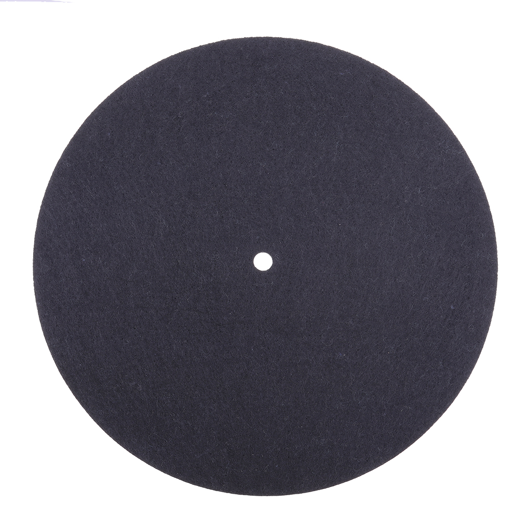 

190mm Black Turntable Vinyl Record Player 7 Inch Rotary Table Special Anti-static Wool Pad