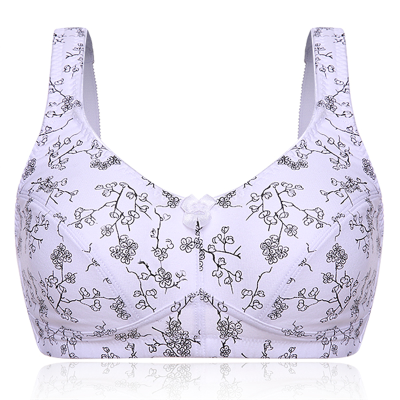 Kisslace plus size floral printed wireless full coverage comfy bra Sale ...