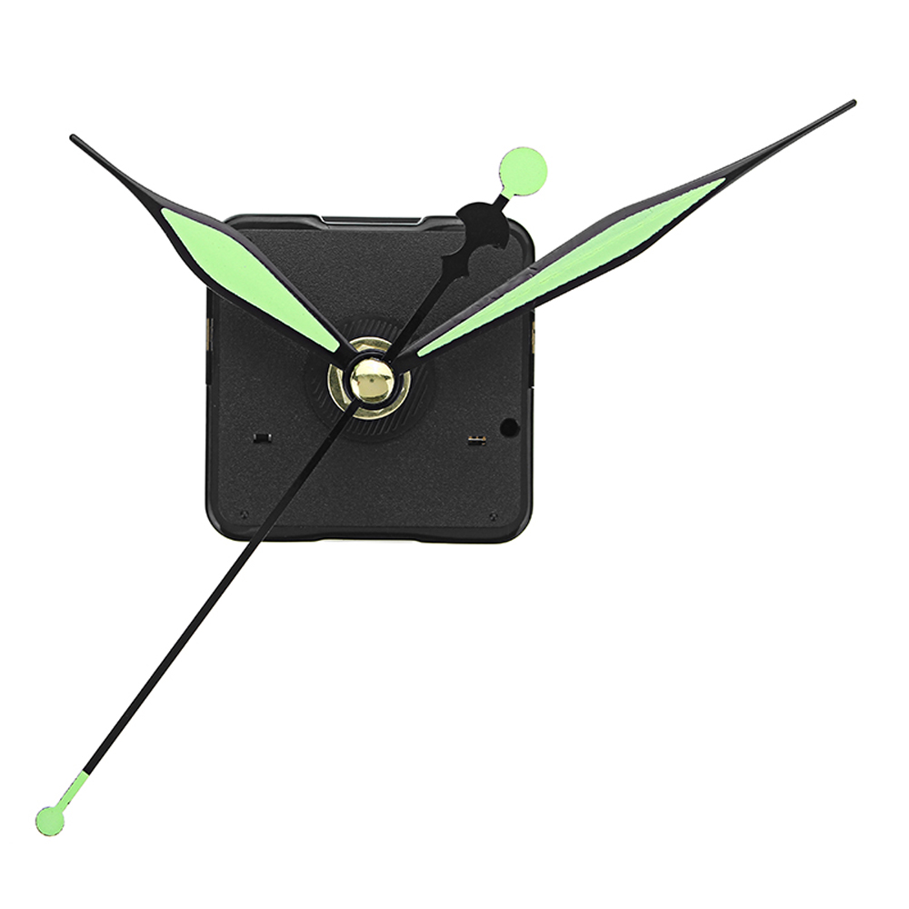

10шт 20 мм Вал Длина Зеленые и черные светящиеся руки DIY Бесшумный Кварц Часы Механизм замены стены