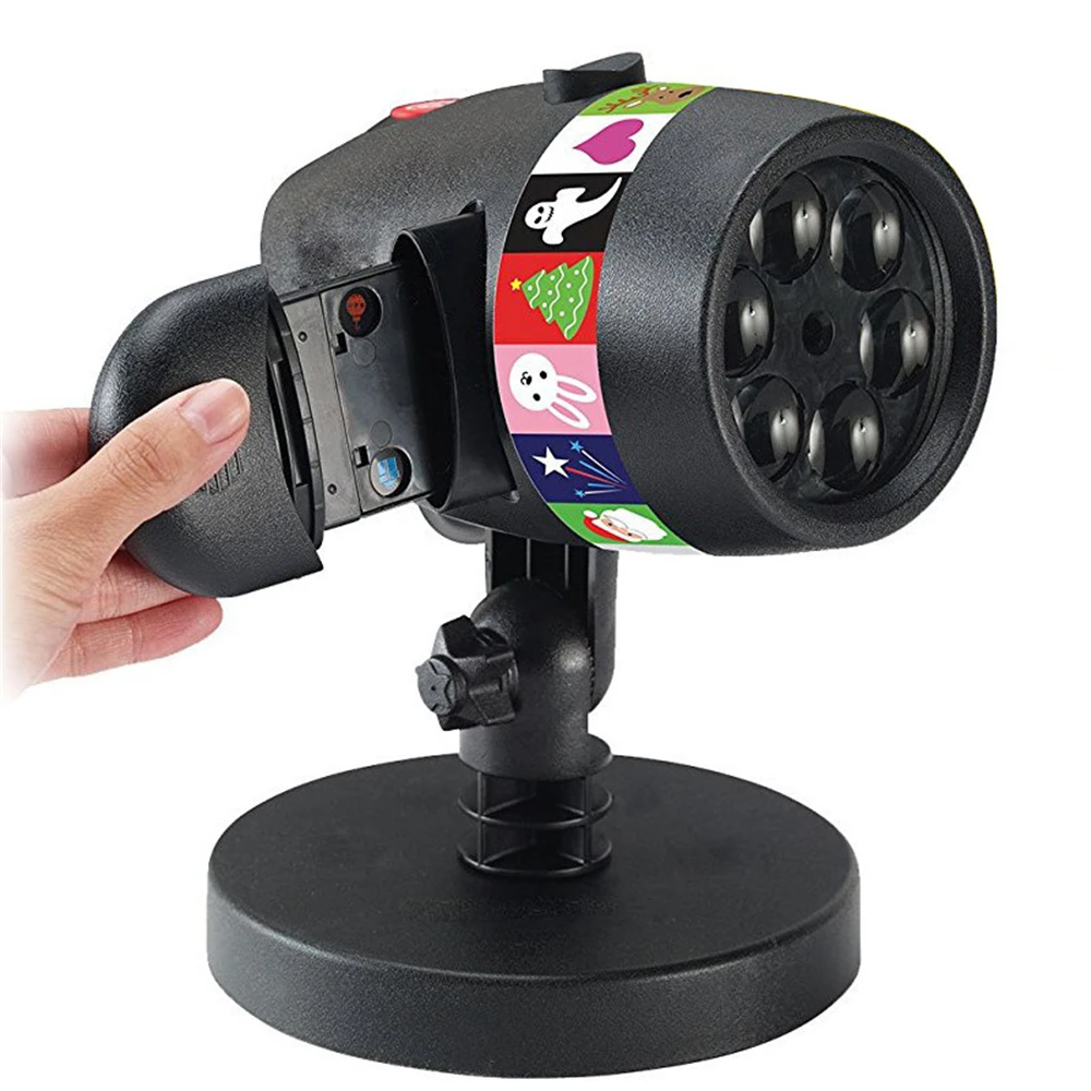 Find Mini LED Projector Lamb Slide Show Halloween Projector Lamp Outdoor LED 12 Cards Switch Light Christmas Halloween Projection Lamp For Home Decor for Sale on Gipsybee.com