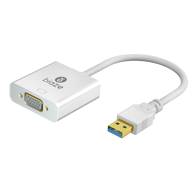 

Biaze ZH1-PC 1080P Конвертер USB 3.0 в VGA Видео адаптер для Проектор ТВ-дисплей