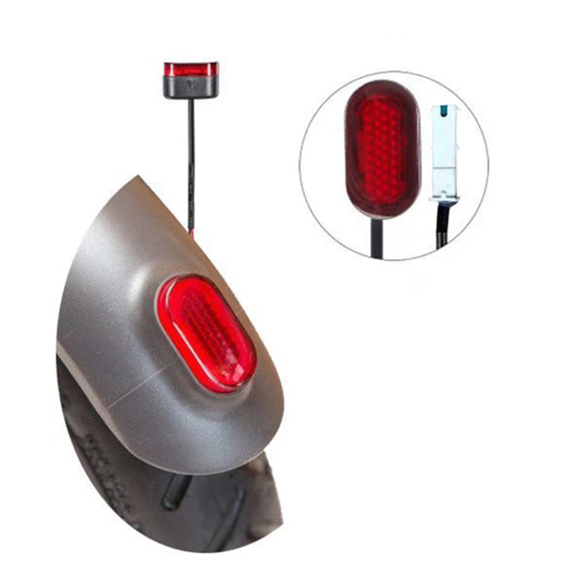 

BIKIGHT Electric Scooter Fender Rear Warning Light With Line For Xiaomi M365 Scooter Skateboard