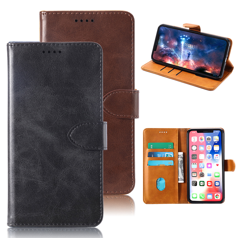

Bakeeey Flip Card Holster Shockproof PU Leather Protective Case For Doogee N10