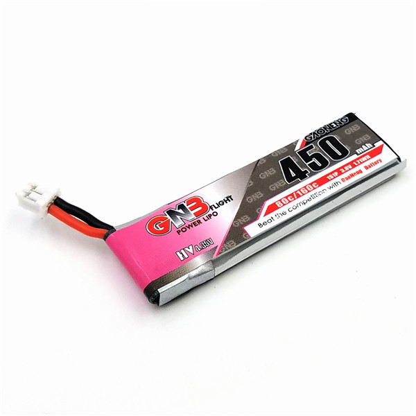 GAONENG GNB 4.35V 450mAh 1S 80C HV Battery PH2.0 Plug White Plug For E010 M80S Tiny7 RC Model 3
