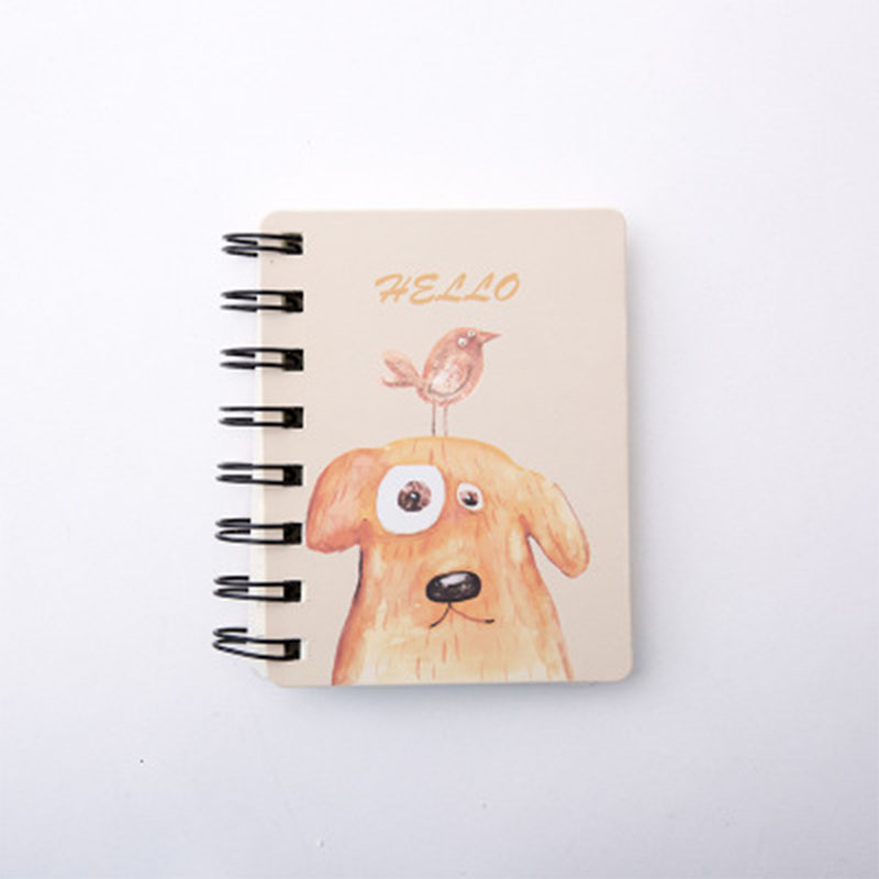 

Kawaii Cute Animal Cartoon Rollover Coil Carry Mini Portable Notebook Pocket Notepad School Office Stationery Supplies f