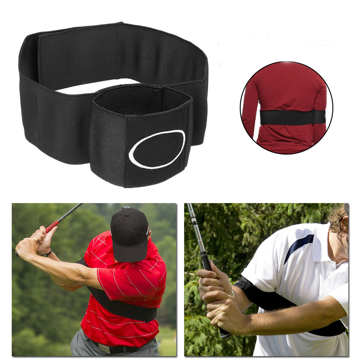 

Golf Connect Easy Swing Trainer Sports Training Practice Aid Ball Strike Posture Corrector Strap