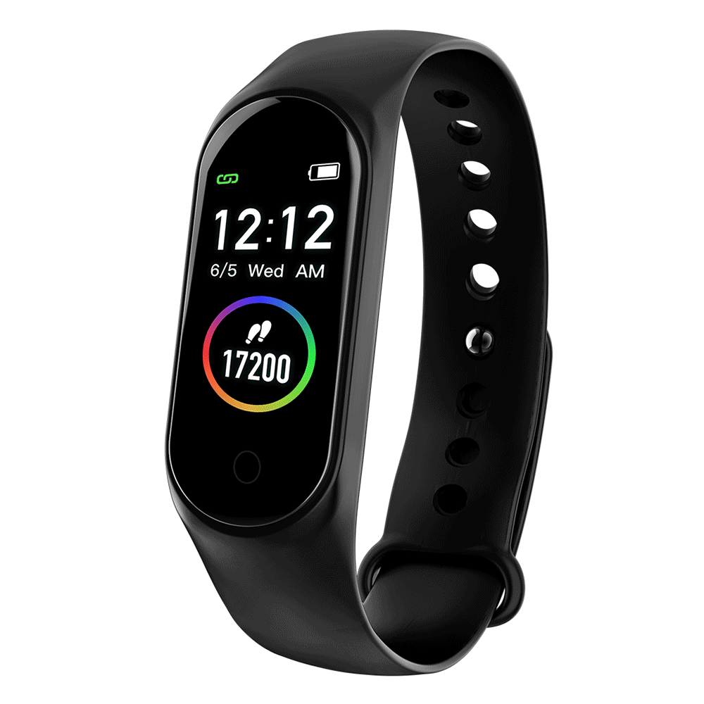 

Bakeey M4S Heart Rate Blood Pressure Oxygen Monitor Multi-sport Modes Call Rejection USB Charging Smart Watch