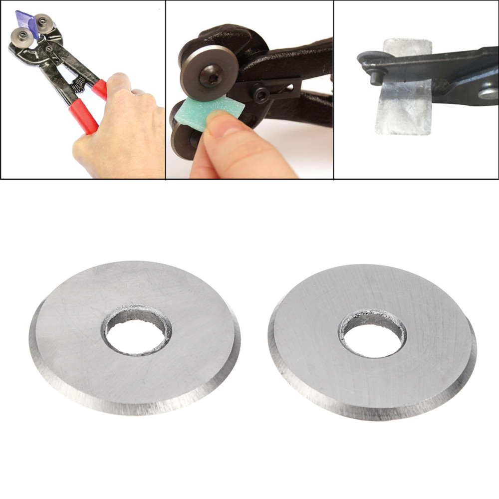 

2pcs 0.87 Inch Carbide Cutting Rollers Wheels DIY Tool for Mosaic Glass Cutter Nipper