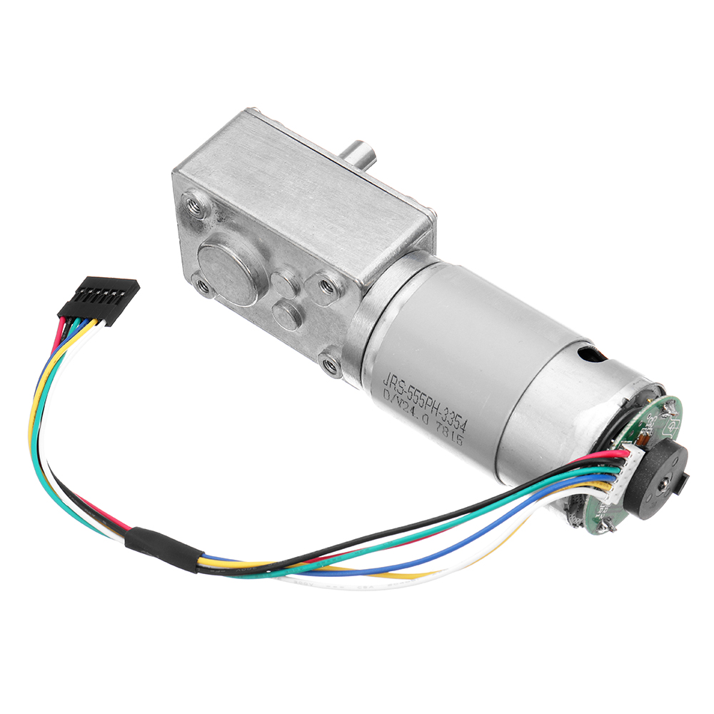 

24V A58SW-555B DC Gear Motor Large Torque Motor with Encoder for Chassis Tank Car