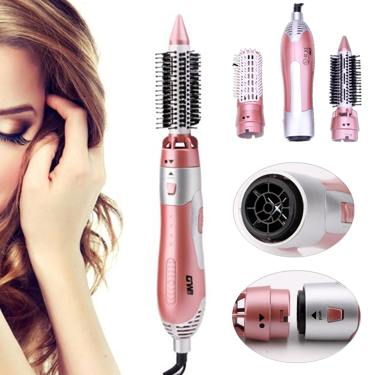 

2 IN 1 Multifunctional Styling Tool Hair Dryer Curler Comb