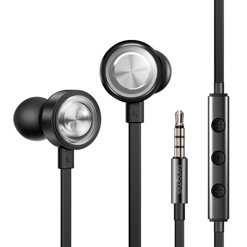 

Tangmai F5 3.5mm Jack In-ear Earphone Noise Cancelling Stereo Headphone with Mic for iPhone Xiaomi