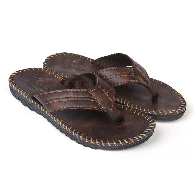 

Men Casual Anti-slip Slippers Summer Beach Flat Soft Comfortable Flip Flop Sandals Leisure Shoes