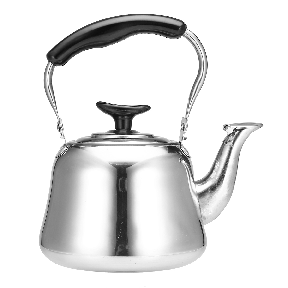 

1L Stainless Steel Whistling Kettle Boiling Water Tea Coffee Maker Silver Water Boiler