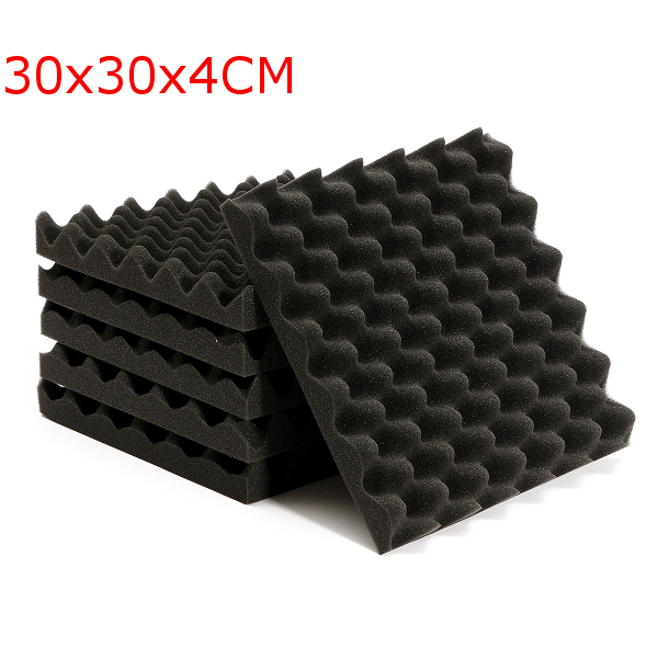 

6Pcs 30x30x4cm Soundproofing Triangle Sound-Absorbing Noise Foam Tiles