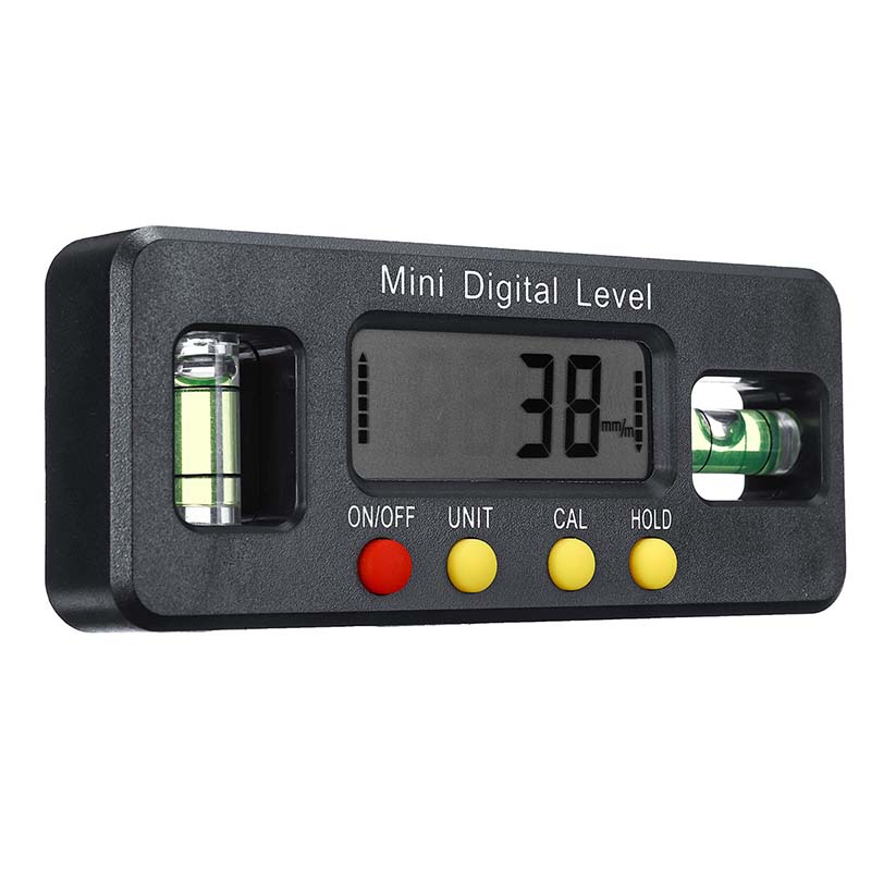 

Electronic Spirit Level Digital Angle Finder Meter Protractor Gauge 4×90° 150mm/200mm Range
