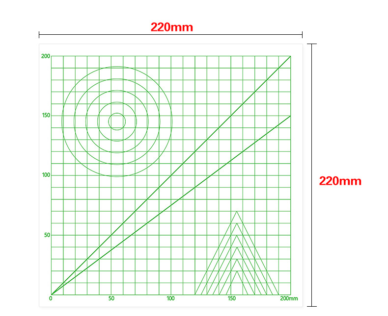 220*220*0.5mm Basic Graphics Copy Panel Design Mat Drawing Tools For 3D Printing Pen Part 6