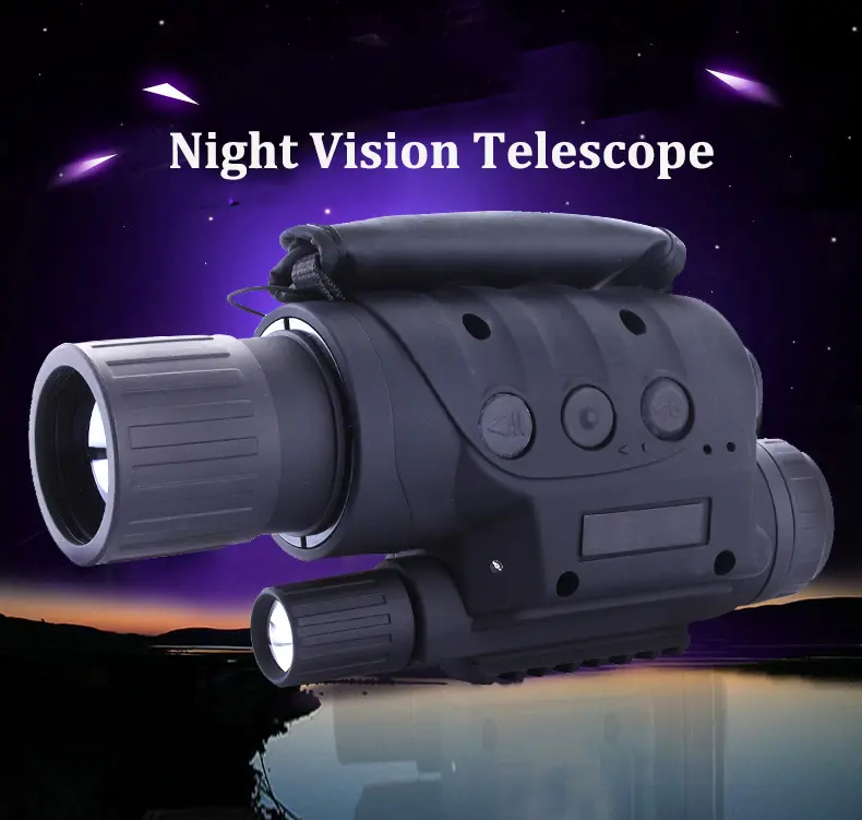 IPRee 4x40/8x60 Digital Night Vision Telescope Infrared Ray HD Clear Vision Monocular Device Optic Lens Eyepiece Photography Recording With Video Output For Camping Hiking Travel Hunting