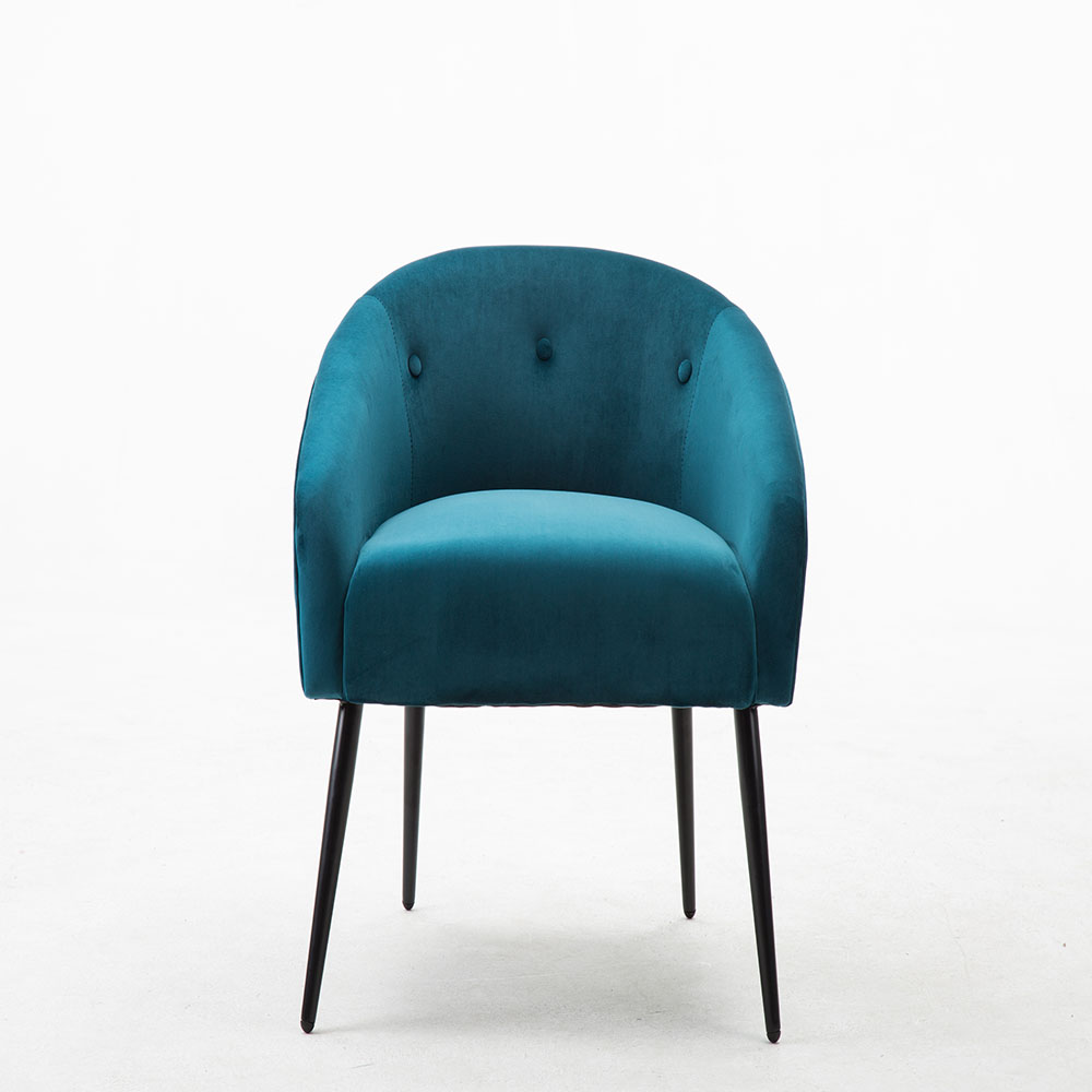 

Velvet Living Room Accent Wooden Chair for Home Use