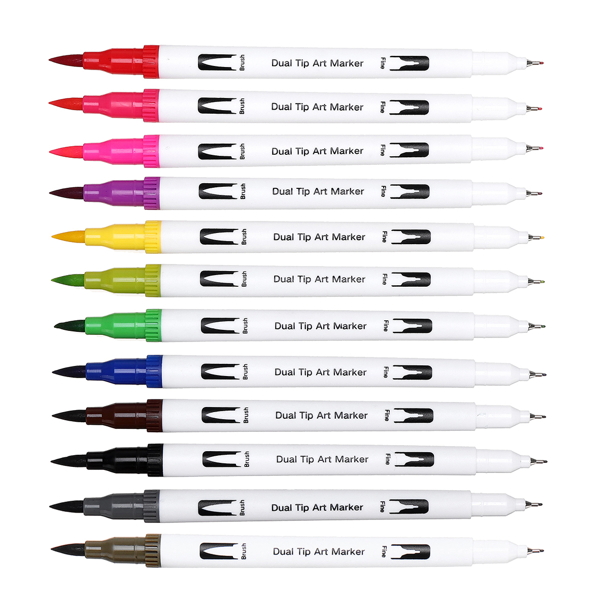 Find 12/24 Colors Watercolor Marker Set Wstercolor Painting Dual Tips Brushes For Drawing Design Art Marker Supplies for Sale on Gipsybee.com with cryptocurrencies