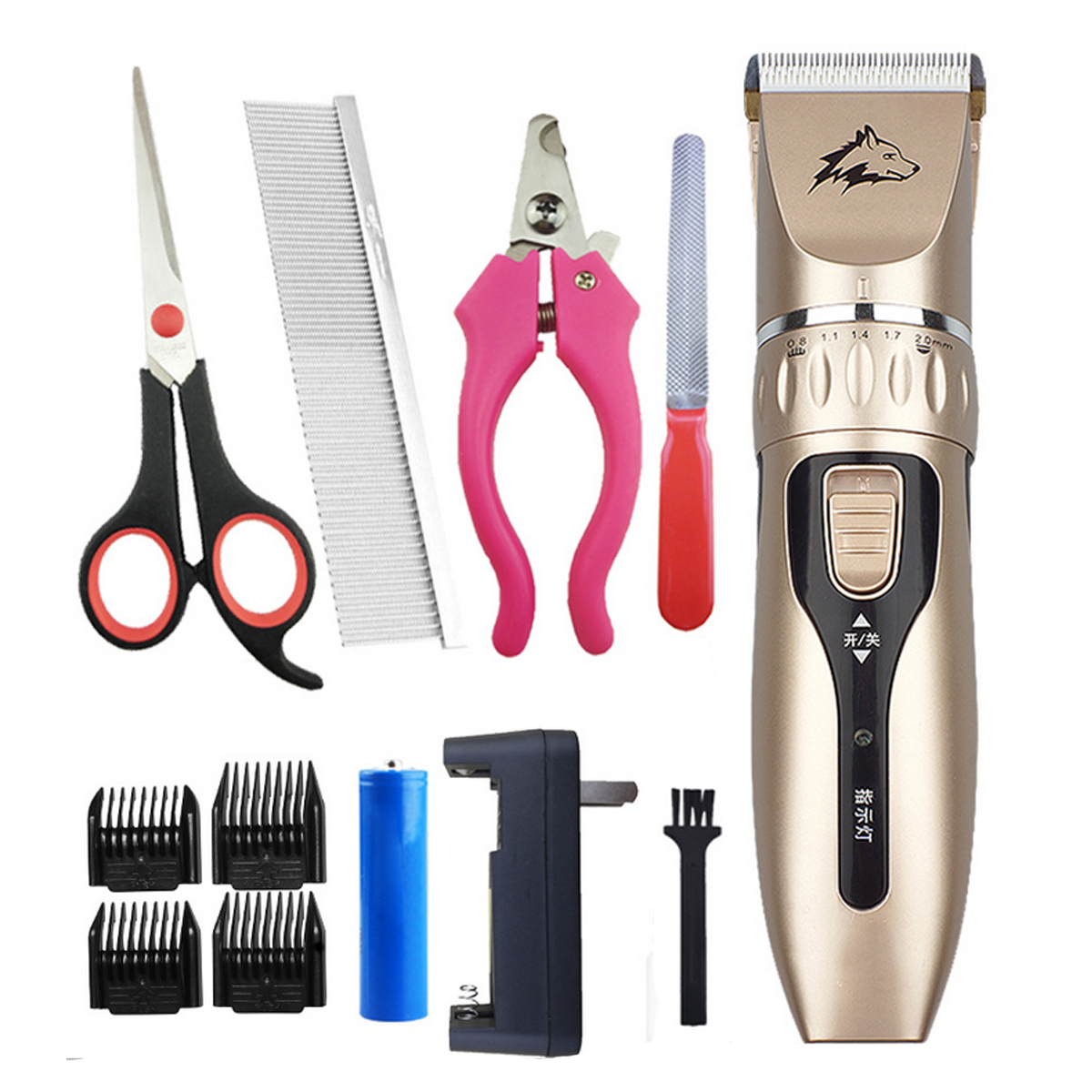 

Electric Pet Dog Cat Hair Grooming Trimmer Razor Shaver NailLow noise Clipper