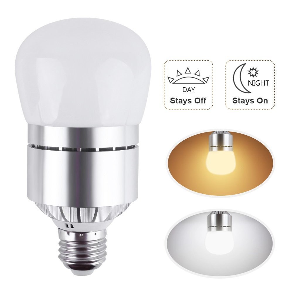 

ARILUX® E27 12W Dusk to Dawn Automatic on&off LED Sensor Light Bulb for Yard Porch Patio AC85-265V